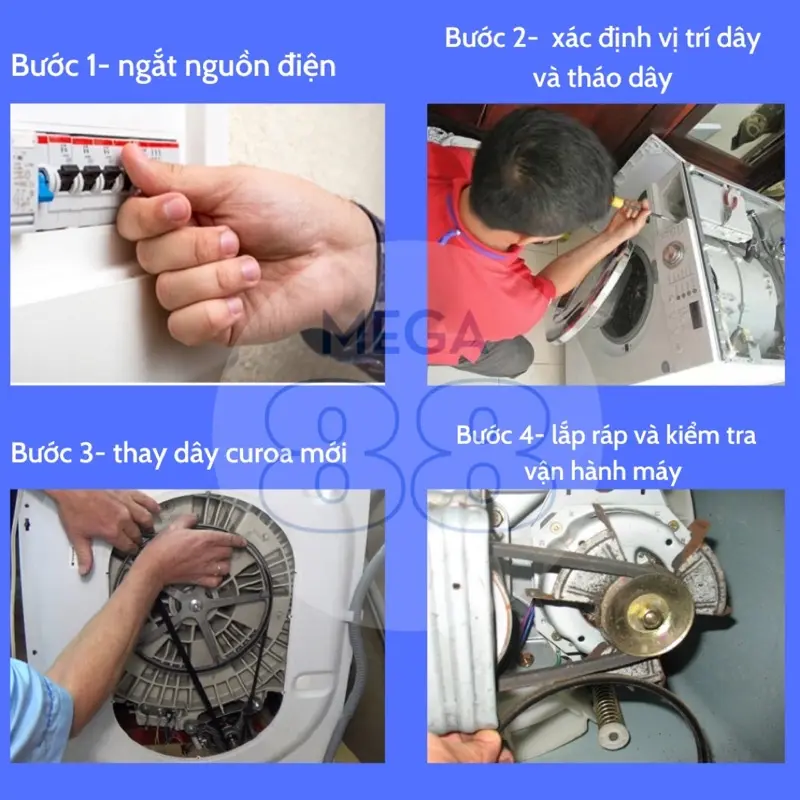 Dây curoa máy sấy Electrolux 7.5kg EDV7552 - dây curua, dây đai máy sấy electrolux edv7552 7.5kg 1