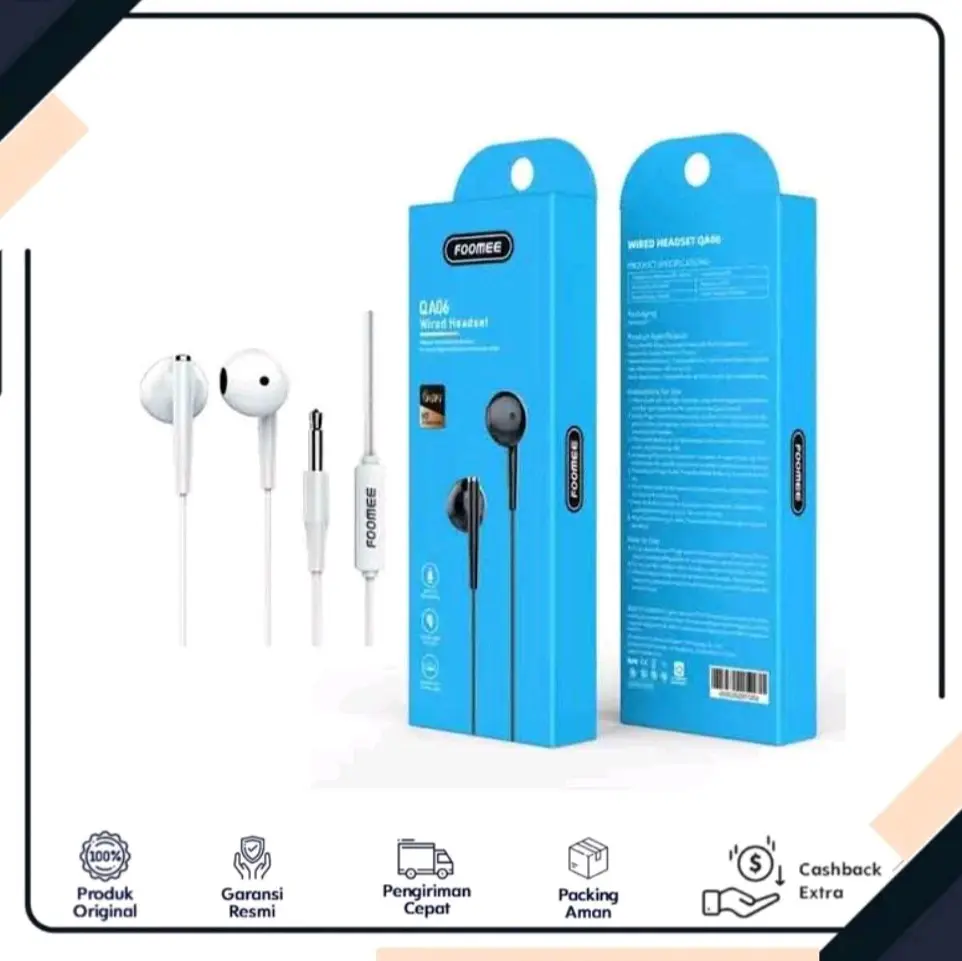 Headset Foomee QA06 Wired Earphone