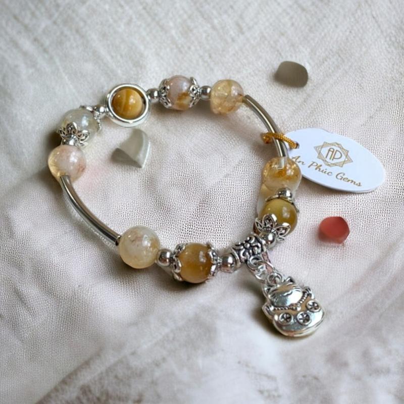 Vòng Tay Đá Phong Thuỷ Cho Người Mệnh Thổ An Phúc Gems 3