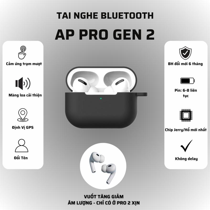 Tai Nghe Bluetooth Pr0Gen2, Bảo Hành 6 Tháng Lỗi Đổi Mới, Bản Xịn 2024 , Định Vị, Đổi Tên, Vuốt Tăng Giảm Âm Lượng, Tự Động Kết Nối Nhét Tai Nghe NHạc Bluetooth Earphone Không Dây Wireless