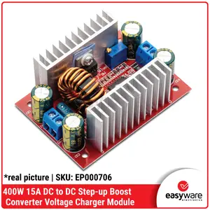 DC 400W 15A Step up Boost Converter Constant module 8.5V-50V to 10-60V