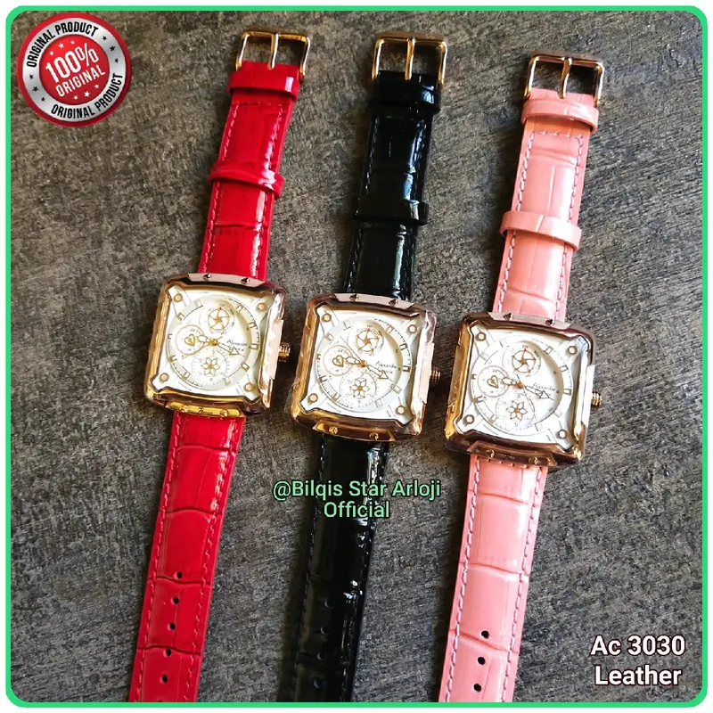 Alexandre Christie Kotak Ac 3030 Wanita Tali Kulit Original 0