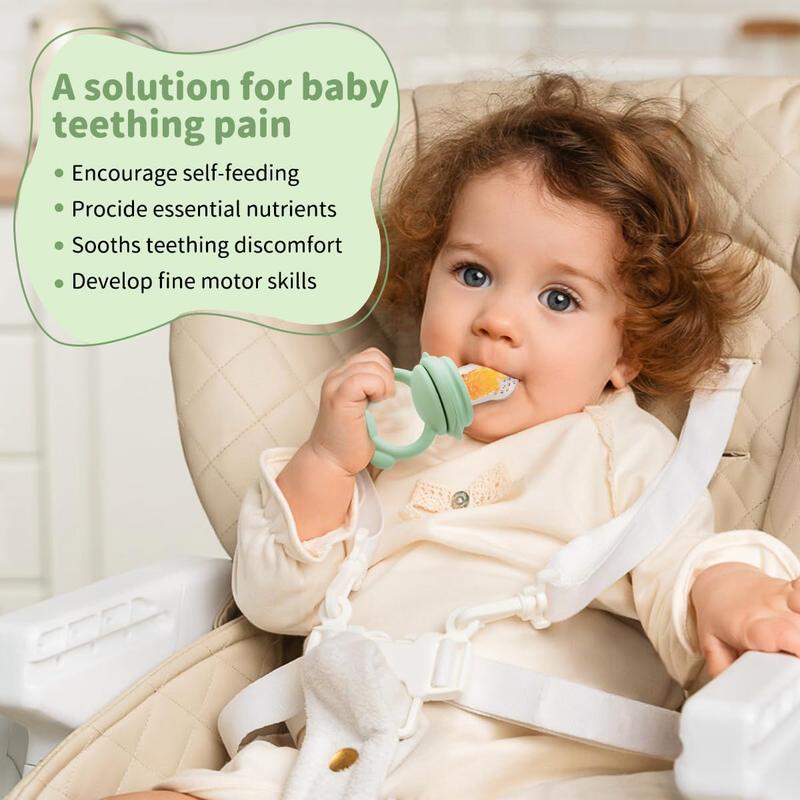 Product Introduction of Cartoon Bear Design Baby Food Pacifier with Ice Cube Tray, 2 Counts/set Baby Fruit and Vegetable Feeder & Ice Mold, Baby Fruit Feeder, Baby Teether Pacifier, Baby Essentials, Baby Stuff, Baby Essentials, Baby Items, 99p UK Tiktok Shop 9