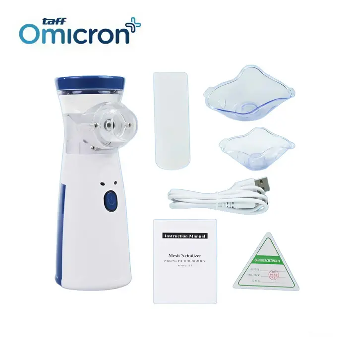 TaffOmicron Alat Nebu Portable Inhaler Uap Obat Terapi Pernapasan - W302