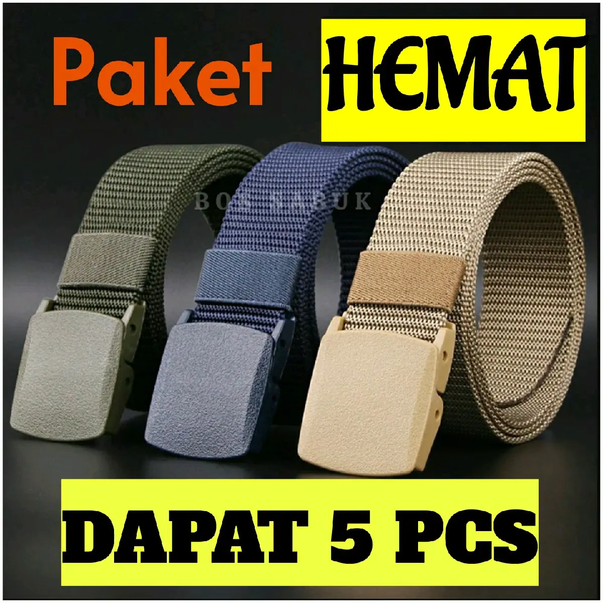 Gesper Ikat Pinggang 5Pcs Anti Detector Metal Abu Belt Hijau Hitam Sabuk Biru spyderbilt Coklat sabuk non besi Sabuk Kanvas