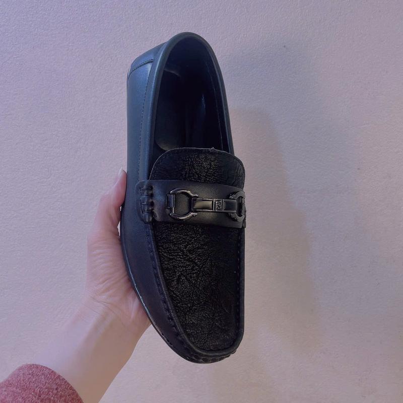 Giày moca nam da sít cao cấp,giày mọi nam da mềm in họa tiết,đai kim loại đế cao su khâu may chắc chắn G34