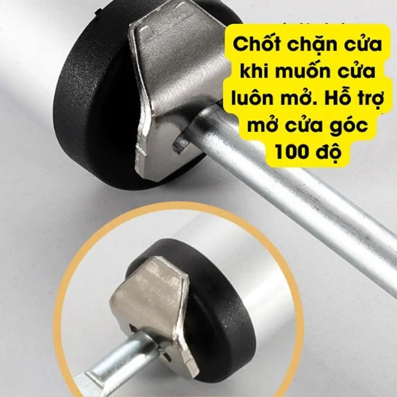 Bộ Đóng Cửa Tự Động Khí Nén 35kg Không Gây Ồn, Có Chốt Chặn Cửa Đứng Yên 1
