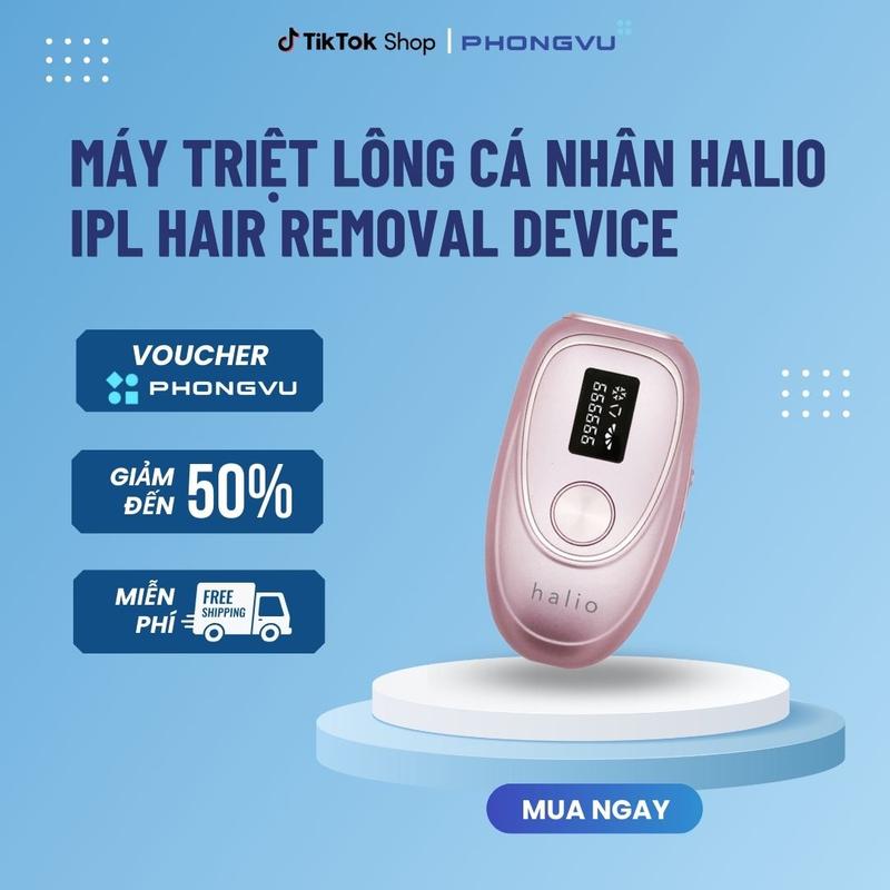 Máy triệt lông lạnh cá nhân Halio IPL Cooling Hair Removal Device & Máy rửa mặt và massage Halio Facial Cleansing & Massaging Device - Bảo hành 12 tháng