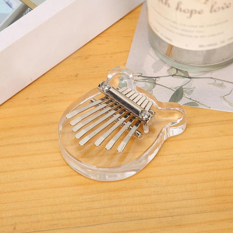 Product Introduction of Thumb Piano 8 Keys Mini Kalimba Transparent Bear Kalimba Piano Music Finger Piano Instrument M6H3 35