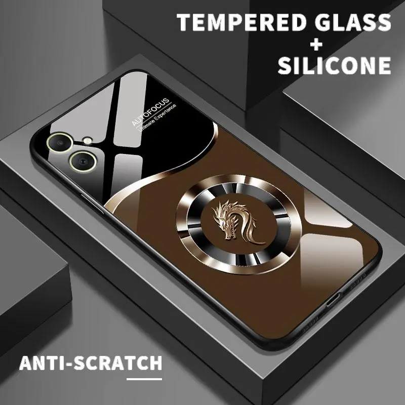 Case Hp For Samsung A05 A05s A02 A02s A03 A03 Core A03s A04 A04E A04s HD Glass Silikon Back Cool Loong Casing Handphone Ponsel Cassing