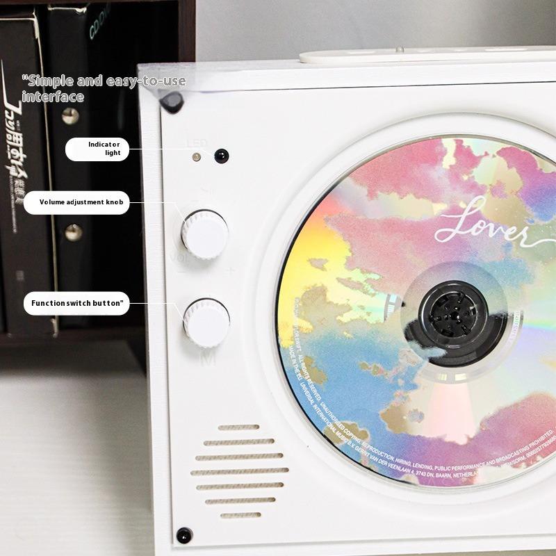 Product Introduction of Portable Retro Bluetooth CD Player All-In-One Audio System for Family Classmates Coworkers Birthday Gift 1
