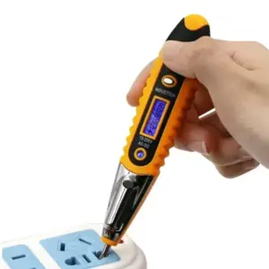 tespen cerdas deteksi listrik AC DC tes pen dengan LED indikator