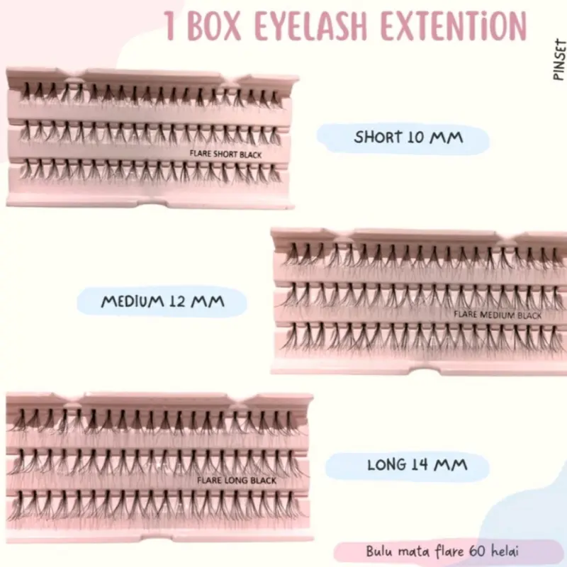 (6 IN 1) BULU MATA EXTENTION SIAP PAKAI 1