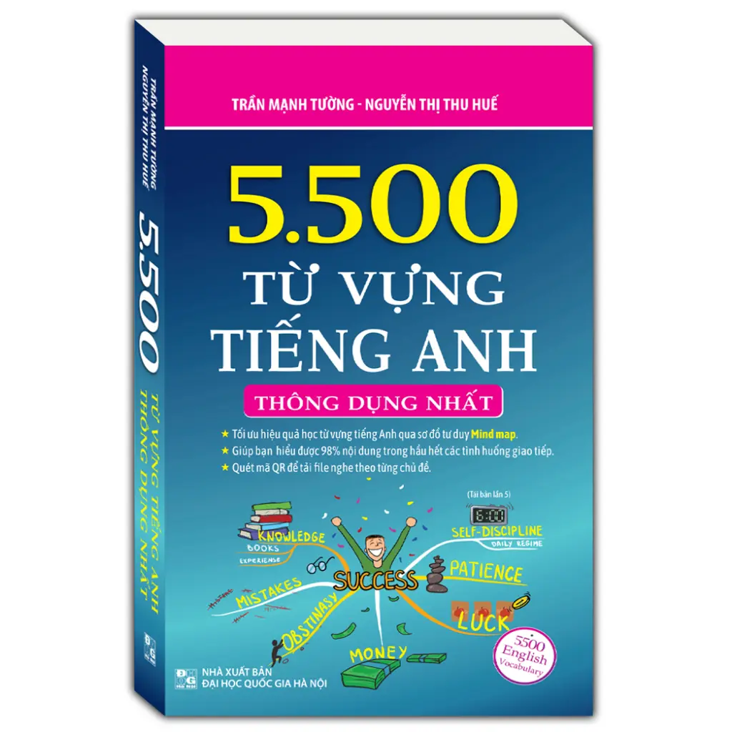 Sách - 5500 từ vựng tiếng Anh thông dụng nhất (ko màu) sách  từ  điển  tiếng  anh