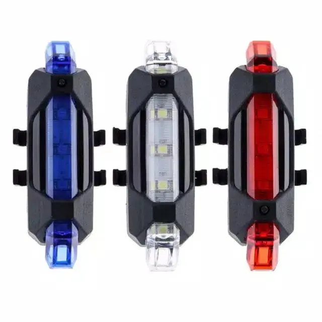 LAMPU SEPEDA LAMPU MODE LED BELAKANG SEPEDA USB CHARGER ULANG MTB RECHARGABLE MURAH Outdoor