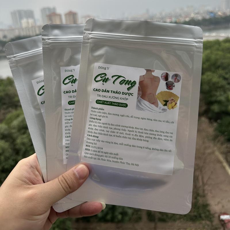 Mua 3 tặng 1 Cao Dán Xương Khớp Thảo Dược Cụ Tòng