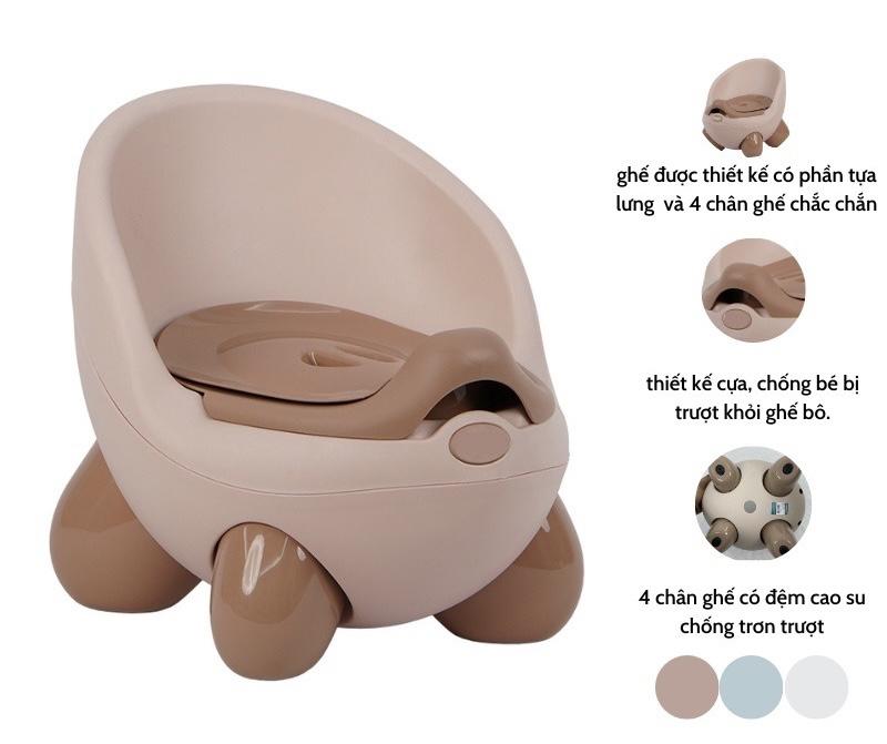 Product Introduction of ￼Bô vệ sinh trẻ em Hokori cho bé từ 6 tháng đến 5 tuổi chống trơn trượt có chỗ dựa và khay tiện dụng Voi 3