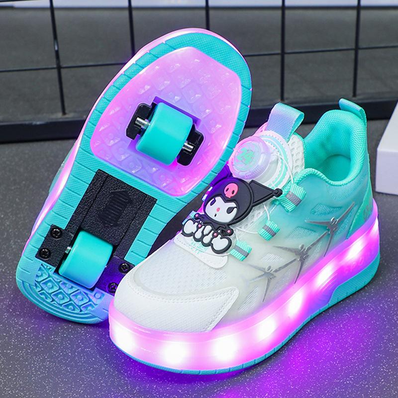 Giày Heelys Thời Trang Phong Cách Công Chúa, Đèn Nhấp Nháy, Dành Cho Trẻ Em Và Học Sinh Tiểu Học, Hàng Mới Về, Đa Năng, Hai Bánh, Thoáng Khí, Thích Hợp Cho Thể Thao Và Trượt Băng, Giày Trượt 1