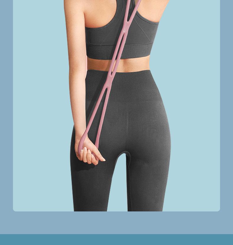 Product Introduction of 8-Word Pulling Rope Chest Expander Improved Humpback Yoga Eight-Word Chest Expander Elastic Belt Home Office Fitness Equipment 10