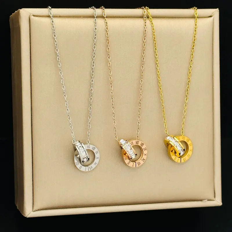 Titanium Steel Necklace For Women, No Fading, Geometric Personality, Versatile Collarbone Chain, New Accessory