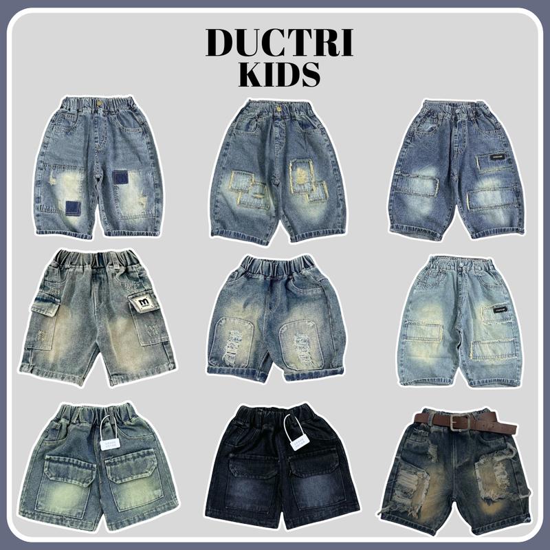 TỔNG HỢP mã quần jean ngắn cho bé trai chất jean mềm sz 8-25kg có thể giặt máy ĐỨC TRÍ KIDS