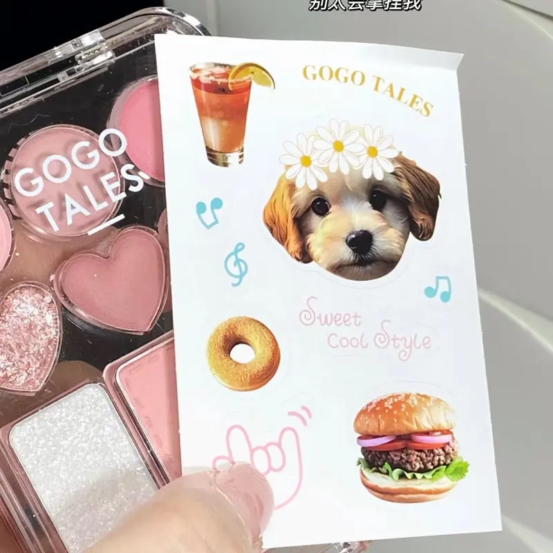 [Gogotales] BẢNG PHẤN MẮT GOGO TALES TRÁI TIM KÈM STICKER bảngmắt peripera 3