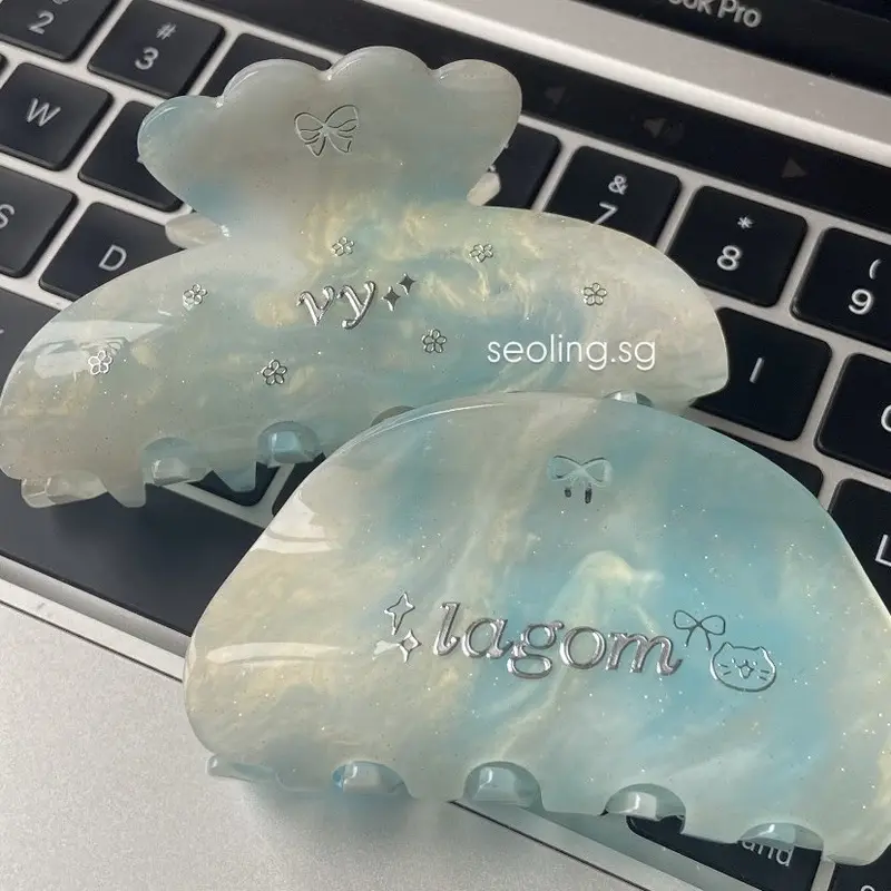 [seoling babi] [CHÍNH GỐC] [CUSTOM TÊN] [FREE TRANG TRÍ] Kẹp Tulip cánh bướm custom chữ ánh bạc ánh vàng tặng em bé xinh yêu độc quyền gói quà tặng sẵn 7
