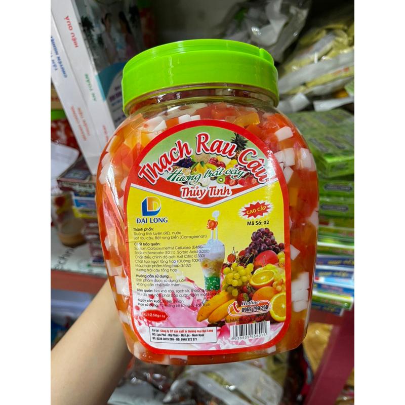 Thạch Rau Câu Thuỷ Tinh Hương Trái Cây 2,5kg