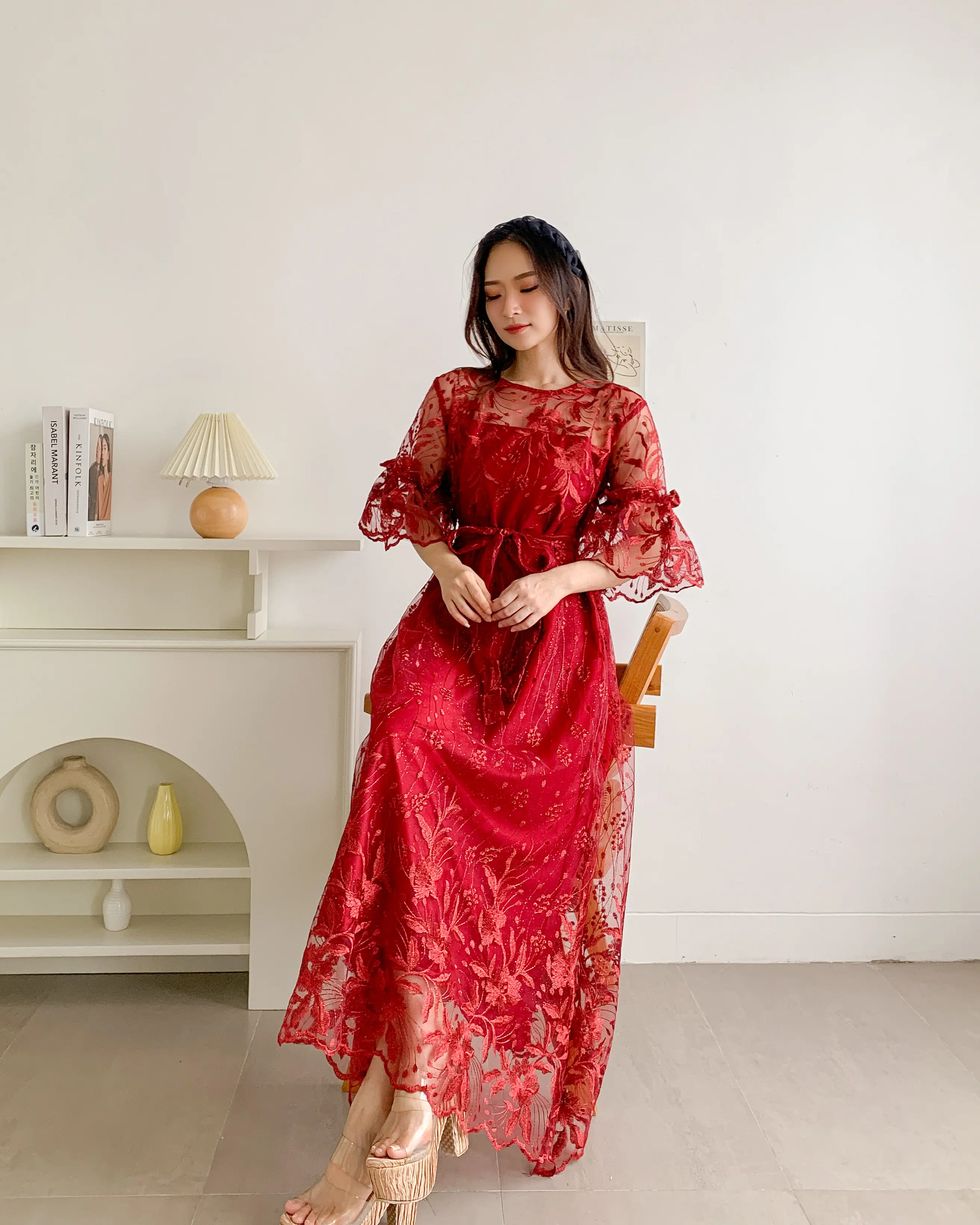 Dress DANIELLA ( Real Pict ) 3 Ukuran 12 Warna Pakaian Fashion Maxi Wanita Dewasa Fashion Untuk Pesta Kondangan Bisa COD MS Casual Panjang Gaun Tile Natal Midi