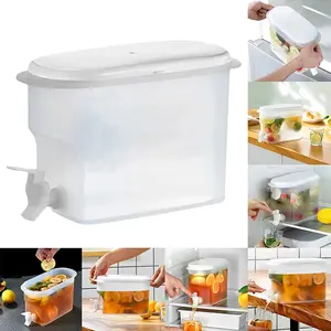 WSUB Wadah Air 3.5L: Dispenser Air Dingin & Hangat dengan Keran, Praktis & Hemat Ruang