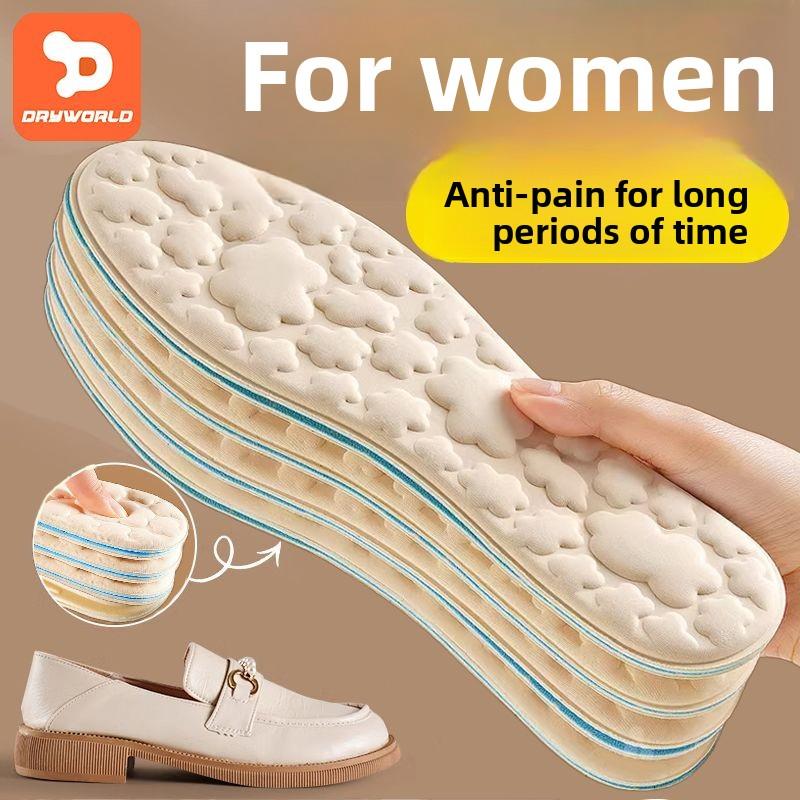 Loafers Special Insole for Women Super Soft Bottom 5D Massage Feeling of Walking on Shit for a Long Time Anti-Pain Not Tired Feet Men Sweat Absorbing and Deodorant 3