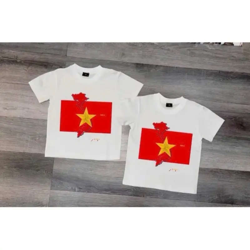 Áo thun gia đình, áo đôi mẹ con , áo in hình bản đồ Việt Nam chất cotton tàu hàng đẹp loại 1 size 10-65kg 3