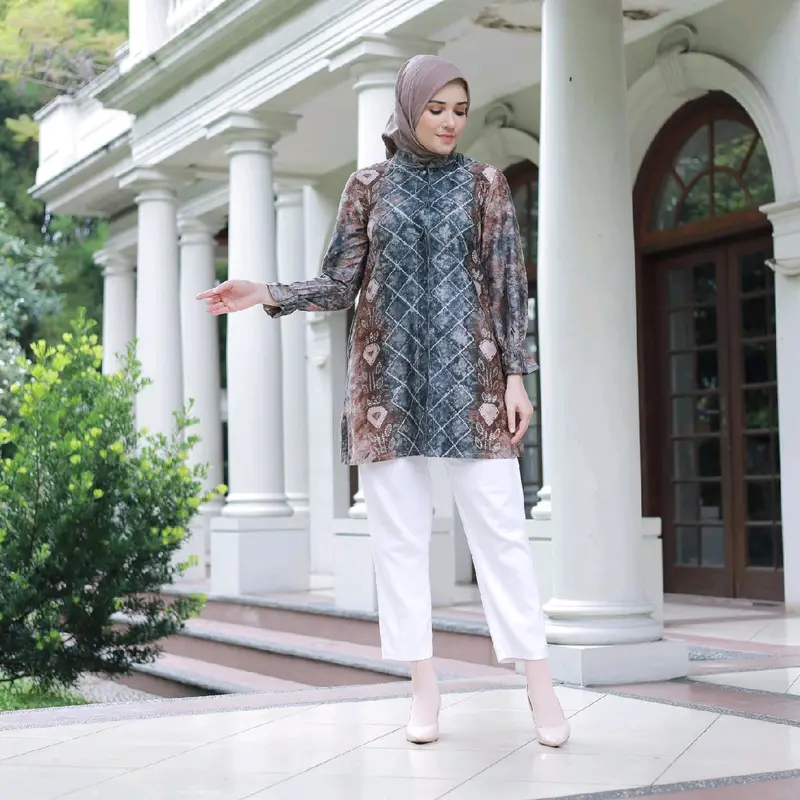 Alesha Tunic Lidya Batik Sasirangan Tunik Wanita 5