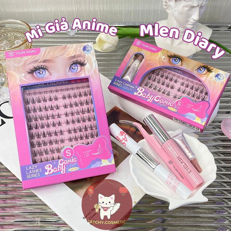 [MLEN DIARY] Lông Mi Giả Anime Hoạt Hình MLEN DIARY Phiên Bản Baby, Mi Cụm Mềm Mại Tự Nhiên