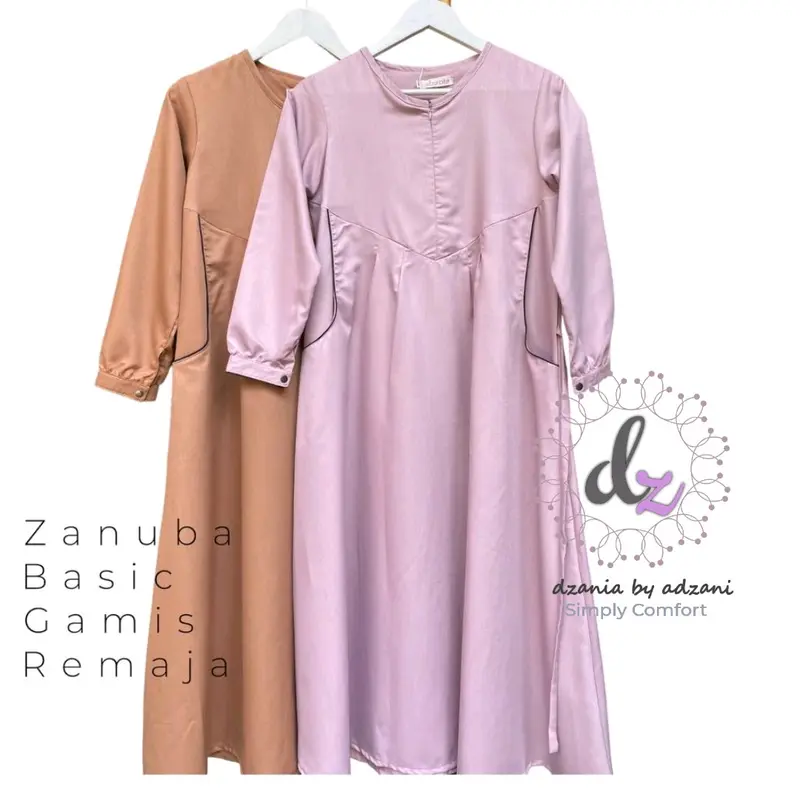 (Ready to Order) Zanuba Gamis Basic Remaja Katun Toyobo 0