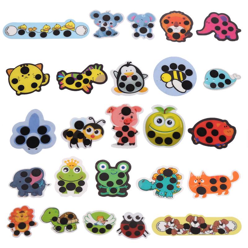 Product Introduction of 5PCS Convenient Plastic Color-changing Body Temperature Sticker Forehead Temperature Measuring Sticker for Children 42