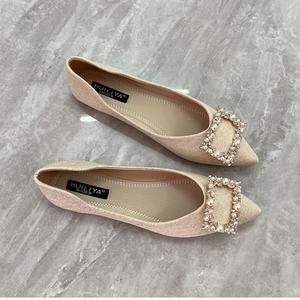 Giày Đế Bằng Mũi Nhọn, Nhẹ, Đế Mềm, Thời Trang, Dễ Phối Đồ Bề Mặt Mềm, Giày Lười Cắt Nông, Màu Đen, Thích Hợp Đi Làm, Dành Cho Nữ, Hàng Mới Về Năm 2025