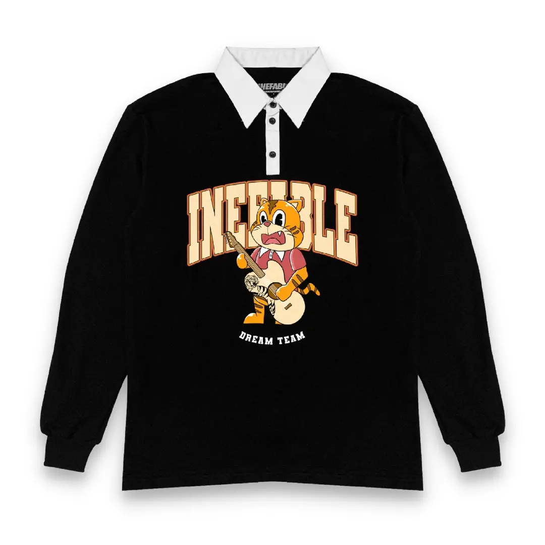Inefable Rugby Dream Team Luize The Tiger Black casual combed
