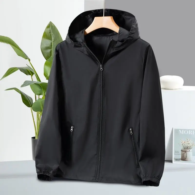 Sun Protection Jacket for Men, Ice Silk Breathable Lightweight Cool Loose Fit Versatile Plus Size Sun Protection Jacket for Men, Thin Jacket Coat