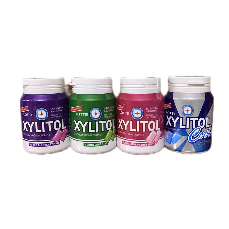 Kẹo cao su không đường XYLITOL lọ 55,1g - kẹo gum Ăn Vặt