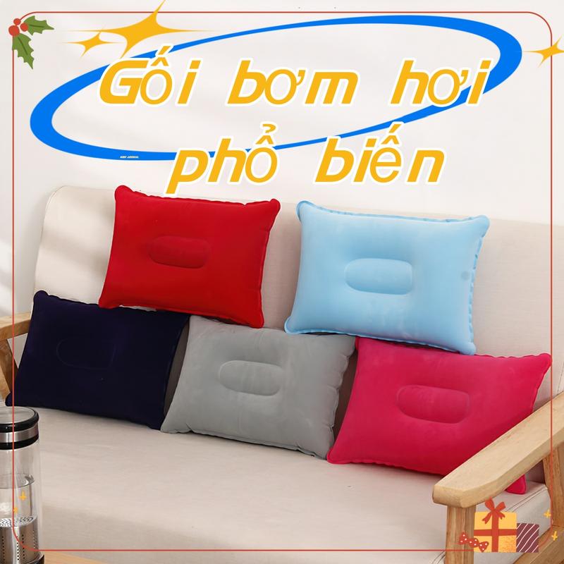 Gối Bơm Hơi Kiểu Dáng Êm Ái Tiện Dụng Thích Hợp Cho Các Chuyến Đi Du Lịch Cắm Trại LAZYL