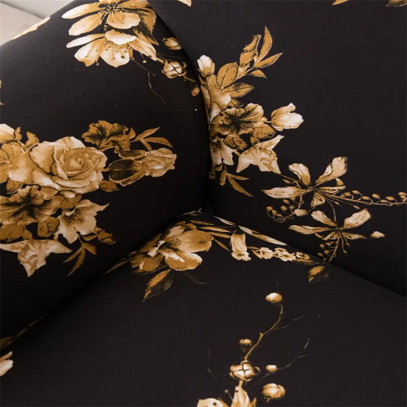 Floral Print Sofa Cover, Non-slip Sofa Slipcover, Sofa Protector, Home Decor Supplies for Living Room, Dustproof Sofa Cover 4