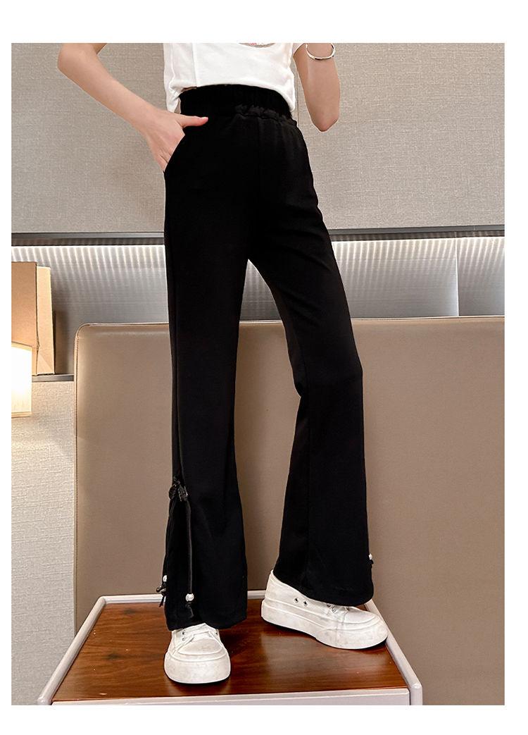 Product Introduction of Quần Dài Ống Loe Phong Cách Phương Tây, Cho Bé Gái, Hàng Mới Về Mùa Hè 2024, Quần Legging Trẻ Em Dễ Phối Đồ Thích Hợp Cho Trẻ Em Trung Bình Và Lớn, Ôm Sát Và Mỏng, Quần Dài 18