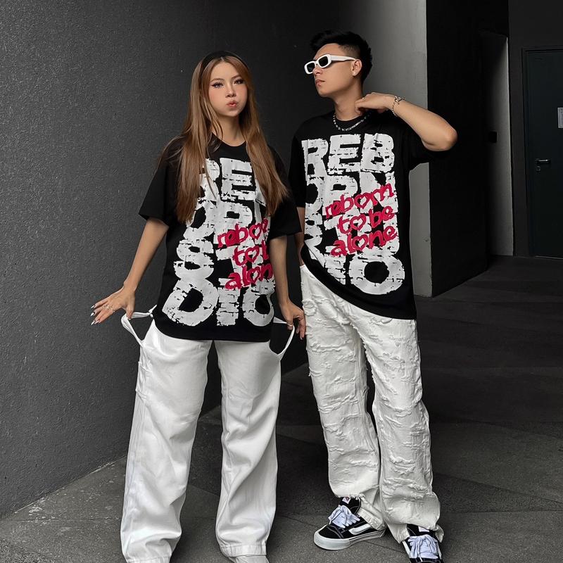 ÁO THUN REBORN STUDIO / REBORN TO BE ALONE  Cổ Tròn Top  Nam Menswear 3