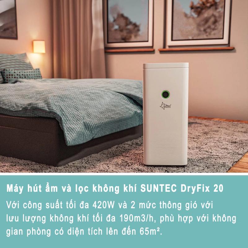 Máy hút ẩm hỗ trợ lọc không khí Đức Suntec Wellness Dryfix 20 - Bảo Hành 24 Tháng 5