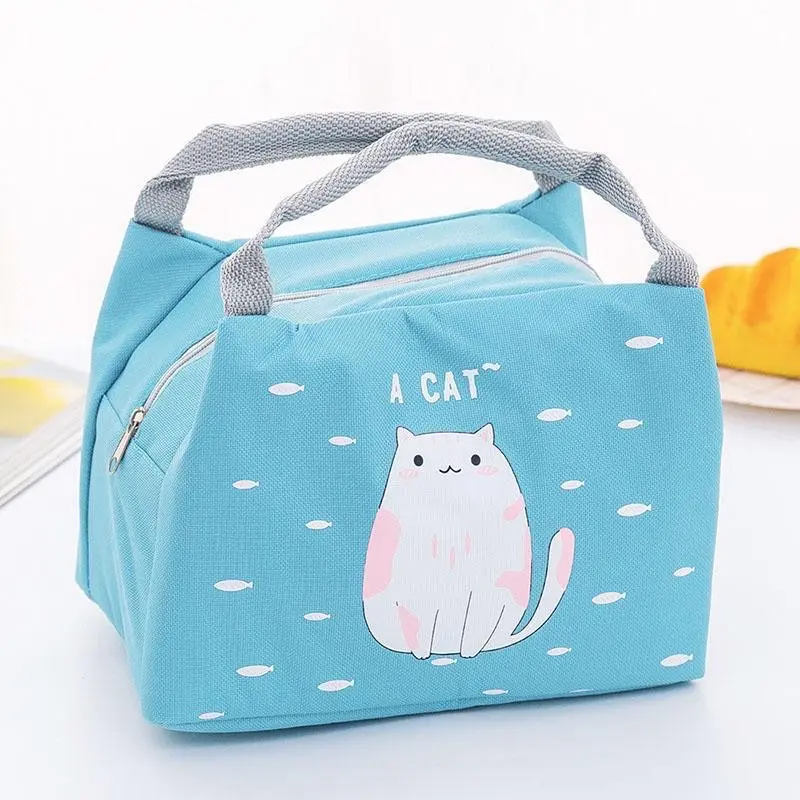 TAS BEKAL MAKANAN / LUNCH BAG MURAH BAHAN D 600 - BISA COD Polos