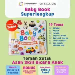 Buku Anak 1 tahun Babybooks Superlengkap Boardbook Hardcover - Kamus Bayi Usia 6 Bulan 1 dan 2 Tahun Ziyadbooks
