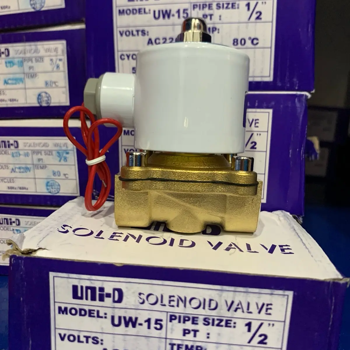 Van UNiD phi 17-21-27-34 thường đóng cấp điện van sẽ mở