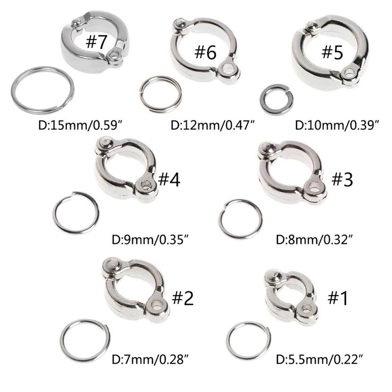 Product Introduction of Bird Foot Rings Metal Parrot Leg Ring Outdoor Fly Training Active Opening Clip Accessories for Small Medium Large Birds 0