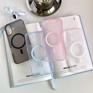 Casing Magnetik Ultra Tipis untuk Samsung A07 A05S A06 A17 A15 5G A16 5G A26 5G A35 5G A36 5G A55 5G A56 5G A54 S23FE S23Ultra S24FE S24Ultra S25Ultra Shockproof Cover Anti-Fall Matte Anti-Fingerprint Softcase - CXK